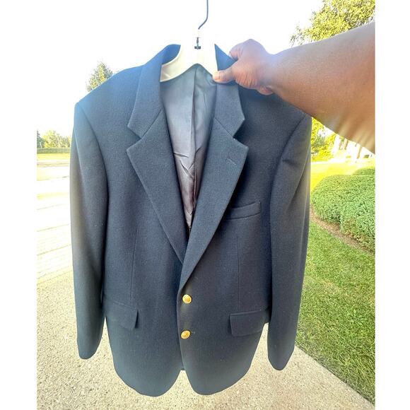 Polo University Club By Ralph Lauren Men’s Virgin Wool Blazer Size 42 Navy Blue - Picture 5 of 15